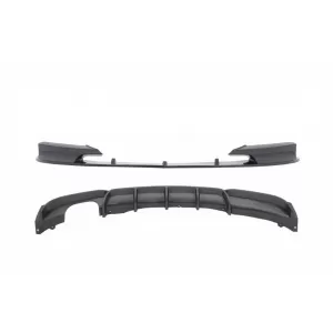 Front Bumper Spoiler Splitter with Rear Diffuser suitable for BMW 3 Series F30 F31 (2011-up) M-Performance Design Carbon Film Coating - COFBSBMF30MPCFRD