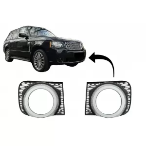 Fog Lamp Covers suitable for Land Rover Range Rover Vogue III L322 (2010-2012) Autobiography Design