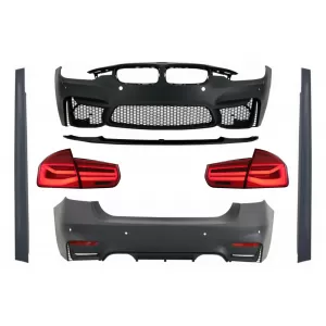 Complete Body Kit suitable for BMW F30 (2011-2019) with LED Taillights Dynamic Sequential Turning Light EVO II M3 CS Style Without Fog Lamps