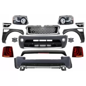 Complete Body Kit suitable for Land Range Rover Sport L320 Facelift (2009-2013) Autobiography Design Glohh LED Taillights GL-3 Dynamic