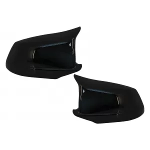 Mirror Covers suitable for BMW 5 Series F10 F11 F18 Non LCI (07.2010-2013) Piano Black M Design