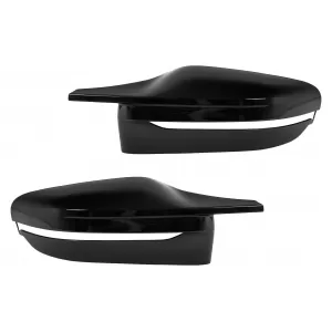 Mirror Covers suitable for BMW 3 Series G20 G21 G28 (2017-up) Piano Black M Sport Design LHD