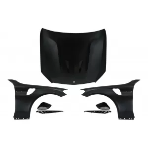 Front Hood Bonnet with Front Fenders Suitable for Mercedes C-Class W205 S205 C205 A205 (2014-2020) GT Design