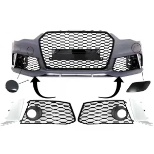 Front Bumper Parts suitable for Audi A6 C7 4G Facelift (2011-2018) RS6 Design - FBPAUA64G