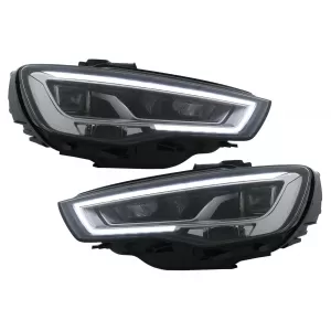 Full LED Headlights suitable for Audi A3 8V Pre-Facelift (2013-2016) Upgrade for Halogen with Sequential Dynamic Turning Lights LHD