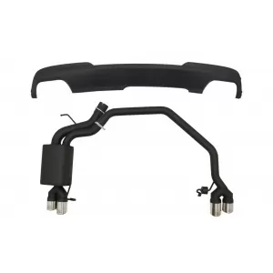Diffuser with Exhaust System Twin Double Exhaust Pipes suitable for BMW 5 Series F10 (2011-2016) 102-433/70RS