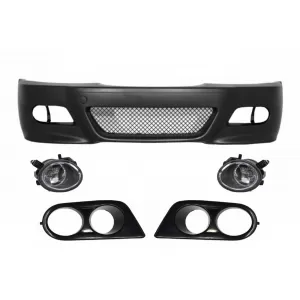 Front Bumper with Fog Lights and Air Duct Covers suitable for BMW 3 Series E46 Coupe Cabrio Sedan Estate (1998-2004) M3 Design
