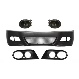Front Bumper with Fog Lights and Air Duct Covers suitable for BMW 3 Series Coupe Cabrio Sedan Estate E46 (1998-2004) M3 Design
