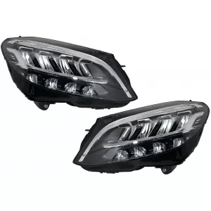 Full LED Headlights suitable for Mercedes C-Class W205 S205 (2019-up) LHD