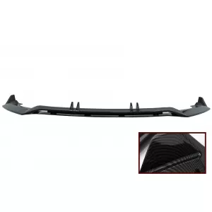 Front Bumper Spoiler Lip suitable for Audi A4 B9 8W S-Line (2016-2018) Carbon Look Add-On