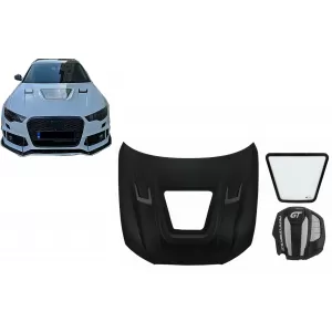 Hood Bonnet with Engine Cover suitable for Audi A6 C7 4G (2012-2018) GT Design - HDAUA64G