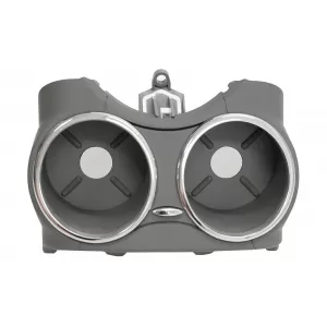 Front Dual Cup Holder suitable for Mercedes CLS C219 W219 (2003-2010) Gray - CHMBW219G
