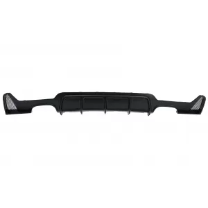Rear Bumper Diffuser suitable for BMW 4 Series F32 F33 F36 (2013-2019) Coupe Cabrio M Design Twin Double Outlet