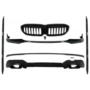 Complete Body Kit Extensions suitable for BMW 3 Series G20 Sedan (2018-2022) M340i Design Black Tips