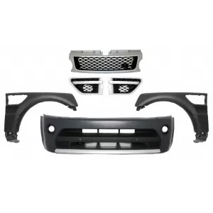 Front Bumper suitable for Land Range Rover Sport L320 Facelift (2009-2013) with Central Grille and Side Vents and Front Fenders Autobiography Design