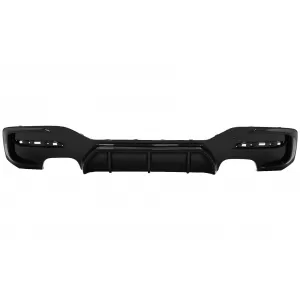 Rear Bumper Spoiler Valance Diffuser Twin Double Outlet suitable for BMW 1 Series F20 F21 LCI (2015-2019) Piano Black