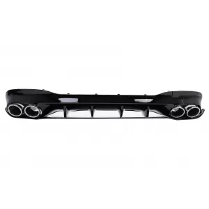 Rear Diffuser and Exhaust Tips suitable for Mercedes CLA X118 Shooting Brake C118 Coupe Sport Line (2019-06.2025) CLA45S Design Aerodynamic Package