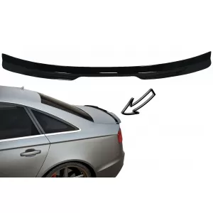 Trunk Spoiler suitable for Audi A6 C7 4G Sedan 4 Doors (2011-2018) Piano Black - TSAUA64GNL