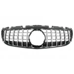 Front Grille suitable for Mercedes SLC-Class R172 Facelift (2016-2019) GT-R Panamericana Design Black/Chrome