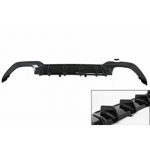 Rear Bumper Valance Diffuser suitable for BMW 3 Series G20 G28 Sedan G21 Touring (2018-up) M340i Design Black