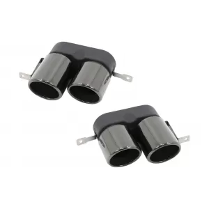 Exhaust Muffler Tips suitable for BMW 3 Series G20 G28 M-Sport (2019-up) Titanium Black