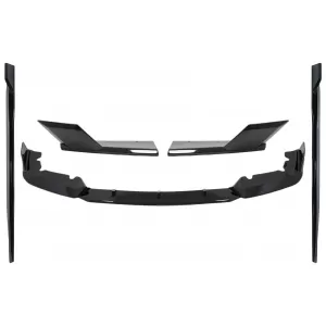 Aero Body Kit Front Bumper Lip and Rear Splitters suitable for BMW F95 X5M Competition (2018-up) Piano Black