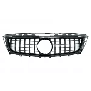 Front Grille suitable for Mercedes CLS W218 C118 (2011-2014) X218 Shooting Brake (2012-2014) GT-R Panamericana Design Piano Black