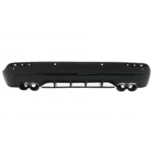 Rear Diffuser and Piano Black Exhaust Tips suitable for Mercedes GLA SUV H247 Sport Line (2020-) Aero 45S Design Night Package