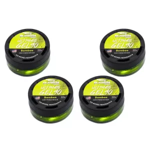 Paradise Fresh Air Ultimate Gel Air Freshener Platinum Series Odor Eliminating 4 Jars Bamboo
