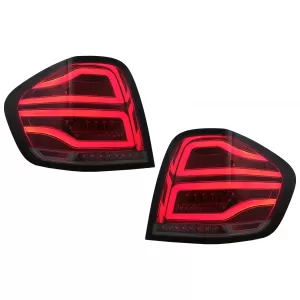 FULL LED Taillights suitable for Mercedes M-Class W164 (2005-2008) Red Smoke