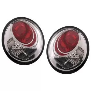 Chrome Taillights suitable for VW New Beetle HatchBack Cabrio (10.1998-05.2005)