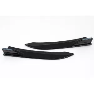 Rear Bumper Flaps Side Fins Flics suitable for BMW 3 Series F30 F31 (2011-2019) Piano Black - RBSPBMF30MT