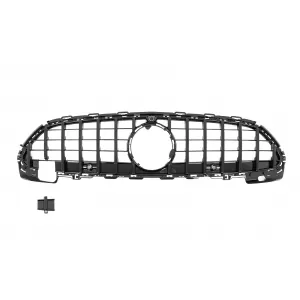 Front Grille suitable for Mercedes C-Class W206 Sedan S206 T-Modell (2021-Up) GT-R Panamericana Design Black