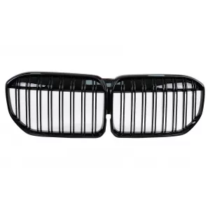 Central Kidney Grille suitable for BMW 7 Series G11 G12 LCI (2020-up) Double Stripe M Design Piano Black