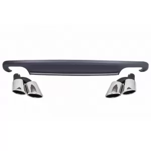 Rear Bumper Diffuser with Exhaust Muffler Tips suitable for Audi A5 8T Sportback Standard Facelift (2012-2015) S5 Design