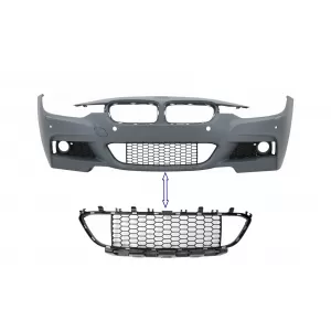 Front Bumper Central Lower Grille suitable for BMW 3 Series F30 F31 M-Tech (2011-2019) - FBGBMF30MT