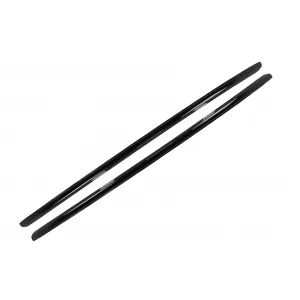 Decorative Roof Rails Aluminum Side Rack suitable for Porsche Macan (2014-2023) Piano Black - RRPO01PB