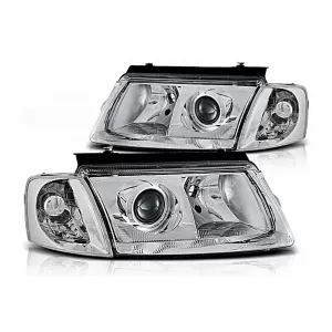 Headlights suitable for VW Passat B5 3B (11.1996-08.2000) Chrome H7/H7