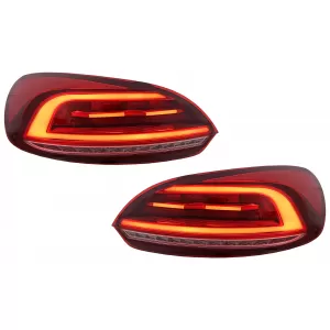 LED Taillights suitable for VW Scirocco Hatchback 137 Mk3 (2008-2014) Red Dynamic Turning Lights