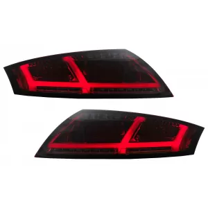 LED Taillights suitable for Audi TT 8J (04.2006-02.2014) Red Smoke Dynamic Turning Lights