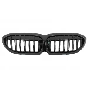 Central Kidney Grilles suitable for BMW 3 Series G20 Sedan G21 Touring (2019-2022) Piano Black