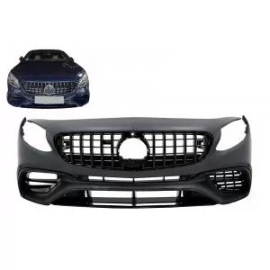 Front Bumper suitable for Mercedes S-Class Coupe C217 (2015-2021) S63 Design All Black