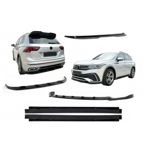 Aero Body Kit suitable for VW Tiguan II Mk2 R/ R Line Facelift (2020-2024) Black
