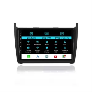 Navigation for Volkswagen, Polo (2009-2018), 9 Inch, 2Gb Ram, 64Gb Storage, Carplay