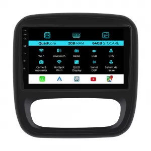 Navigation for Opel Vivaro, Renault Trafic, Fiat Talento (2014 - 2018), 9 Inch, 2Gb Ram, 64Gb storage, Carplay