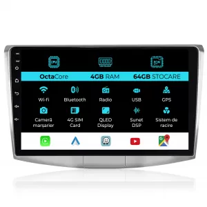 Navigation for Volkswagen Passat B6, B7, CC (2005 - 2015), 10 Inch, 4Gb Ram, 64Gb Storage, Carplay
