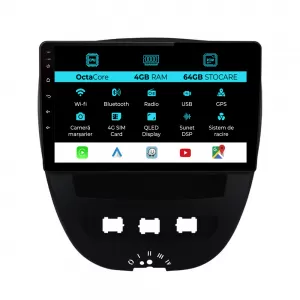 Navigation for Peugeot 107, Citroen C1, Toyota Aygo (2005 - 2015), 10 Inch, 4Gb Ram, 64Gb Storage, Carplay