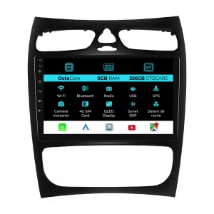 Navigation for Mercedes C-Class W203, CLK W209 (2000 - 2005), 9Inch, 8Gb Ram, 256Gb Storage, Carplay