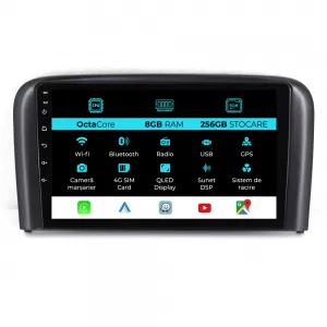 Navigation for Volvo S80 (1998-2006), 9Inch, 8Gb Ram, 256Gb Storage, Carplay