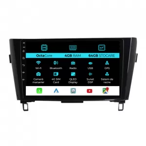 Navigation for Nissan Qashqai J11, X Trail T32 (2013-2018), 10 Inch, 4Gb Ram, 64Gb Storage, Carplay
